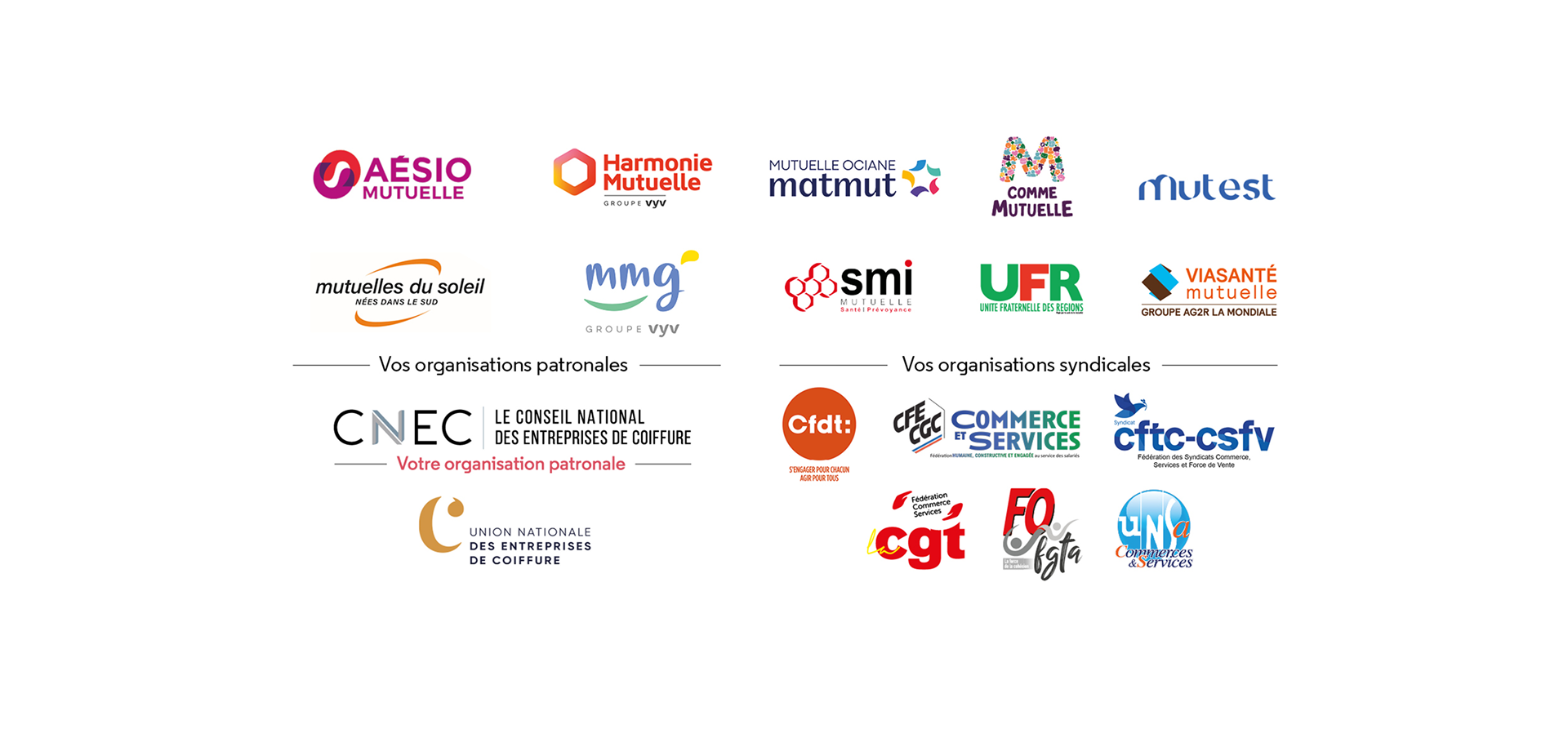 Liste des partenaires de l'opération Boucles Roses.